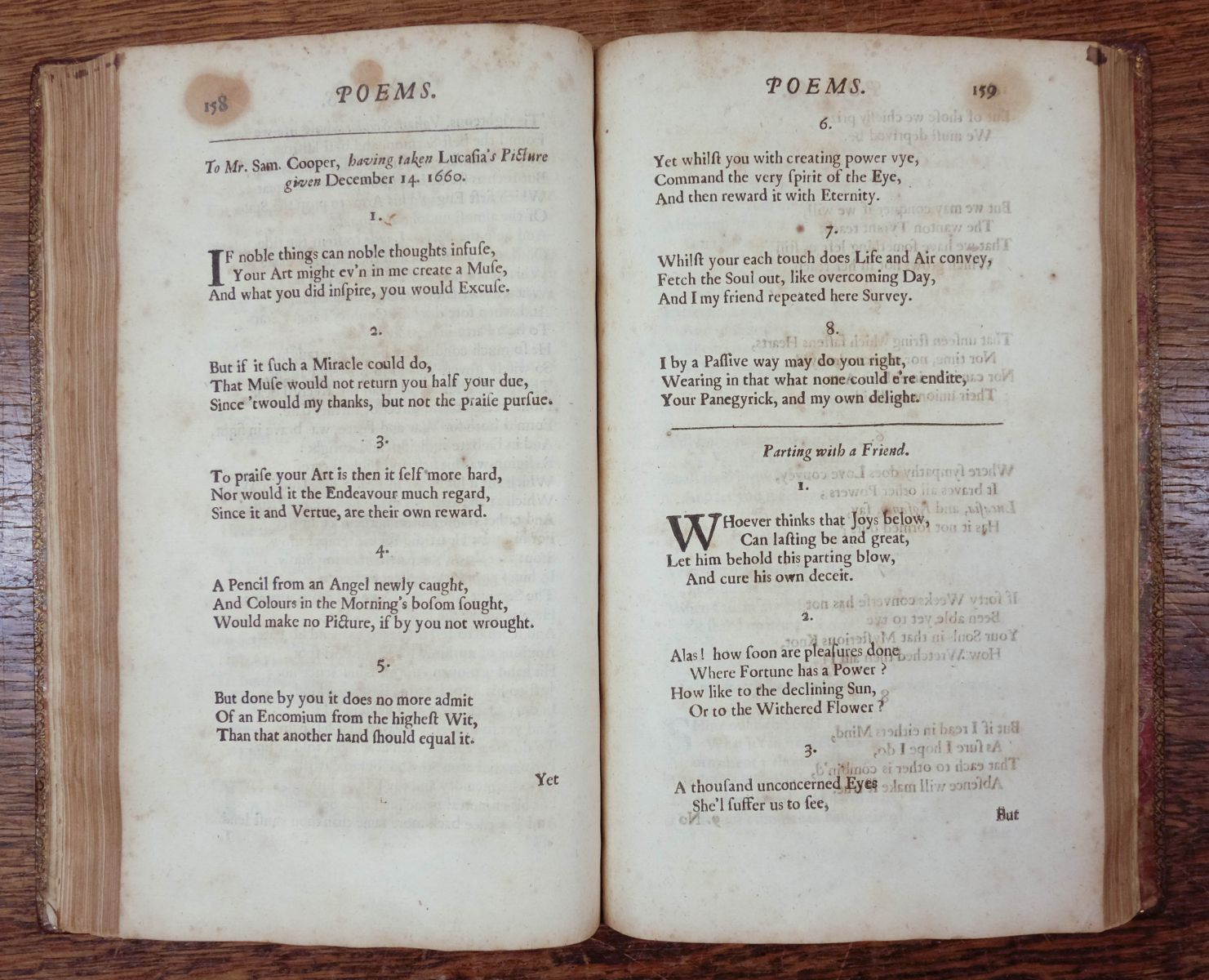 Philips (Katherine). Poems, 1669, contemporary red goatskin gilt - Image 7 of 11