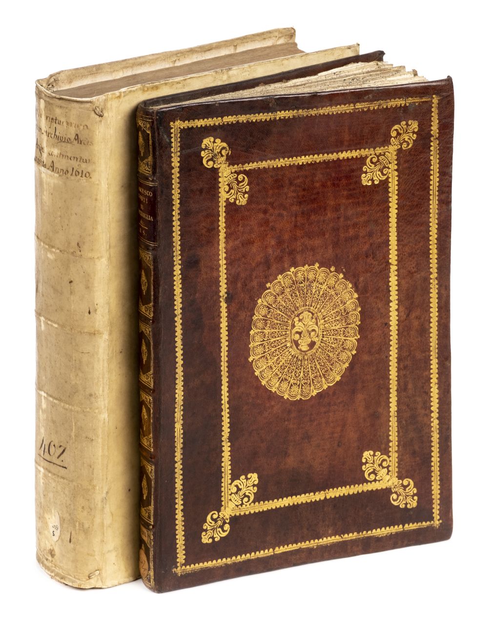 Manuscripts. Copie di scritture dall' archivio del Conte di Ventimiglia, c.1775, & 1 other