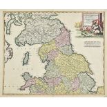 England & Wales. De Wit (Frederick), Three maps of England & Wales, circa 1680