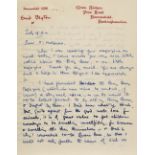 * Blyton (Enid 1897-1968). Autograph letter signed, 19 July 1952