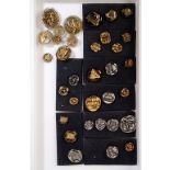 COLLECTION OF BIMINI STYLE BUTTONS, approximately 33