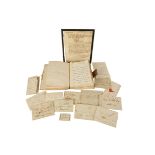 COLLECTION OF LETTERS RELATING TO THE VERNER FAMILY, to include a framed letter from Robert