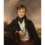 ENGLISH SCHOOL, 19th century A half length portrait of Roger Sturley Nunn (1813-1882) as a young