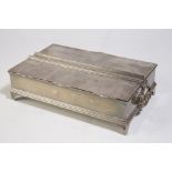 SOUTH AFRICA INTEREST: SILVER INKWELL of shaped rectangular form, inscribed "From Their Royal