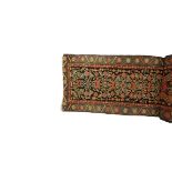 PAIR OF HAMMADAM TYPE RUNNERS, each with a rectangular field containing stylised flowers, animals,