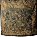 A GOOD 18TH CENTURY AUBUSSON FRENCH HANGING TAPESTRY with all-over floral design. 185.5cm x 190.5cm