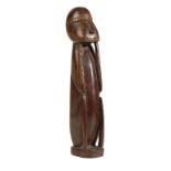 WOODEN SEATED FIGURE