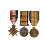 1914 STAR & BAR TRIO to 5058 Pte. J.W. Duncan