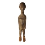 WOODEN STANDING LOBI MALE FIGURE