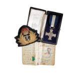 DISTINGUISHED SERVICE CROSS and Naval Identification card to Sub Lieutenant John Carmel Bagnall