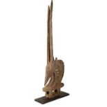 WOODEN BAMANA CHIWARA ANTELOPE HEADDRESS