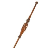 AFRICAN COLONIAL PRESTIGE STAFF, POSSIBLY SOUTH AFRICAN