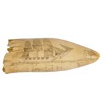 19TH CENTURY SAILOR'S SCRIMSHAW