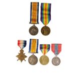 1914 STAR TRIO AND IMPERIAL SERVICE MEDAL