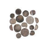 COLLECTION OF GROUND-DUG HAMMERED AND MILLED COINS