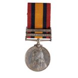 TWO BAR QUEENS SOUTH AFRICA MEDAL to 5277 Pte. W. Fowler