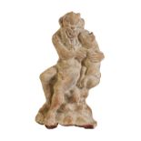 ROMAN MOULDED TERRACOTTA FIGURE OF PAN