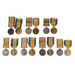 SEVEN GREAT WAR MEDAL PAIRS