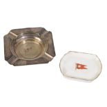 SILVER PLATED WHITE STAR LINE ASH TRAY