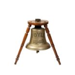 19TH CENTURY BRASS SHIPS BELL 'FOYLE 1848'