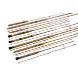 TEMPERTO TWO PIECE SPLIT CANE SPINNING ROD