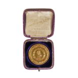 9CT GOLD MEDAL (c.24.71g) awarded to Henry Chappell FIBP