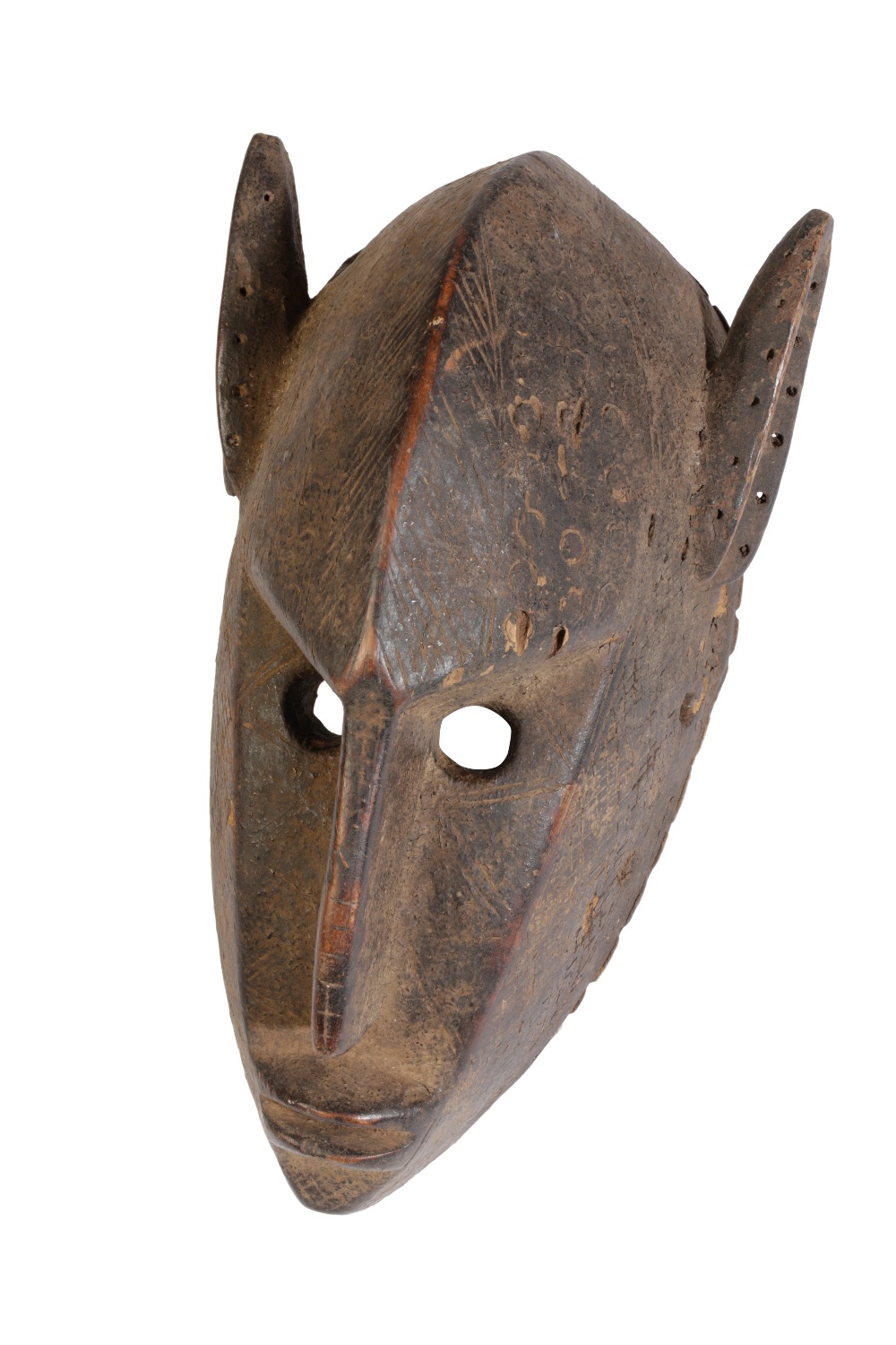 WOODEN BAMANA HYENA MASK