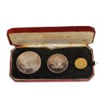 MALTA: 1972 THREE COIN PROOF SET