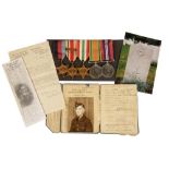 HISTORICALLY SIGNIFICANT COLLECTION OF PAPERS AND MEDALS TO WWII BRITISH AGENT KILLED IN YUGOSLAVIA