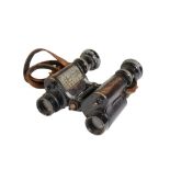 HUET OF PARIS: A PAIR MILITARY BINOCULARS