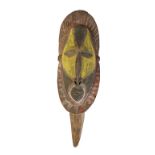 WOODEN PAINTED YAM CULT MASK