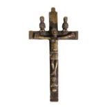 CONGO YOMBE BRASS CRUCIFIX