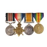 MILITARY MEDAL 1914 TRIO to 1252 Pte A Richardson