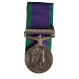 GENERAL SERVICE MEDAL clasp Northern Ireland to 25136114 Gdsm. A.J. Hearne