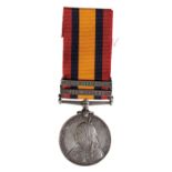 TWO BAR QUEENS SOUTH AFRICA MEDAL to 3553 Pte. G. Harvey