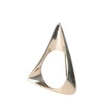 •HENNING KOPPEL FOR GEORG JENSEN: a silver modernist brooch