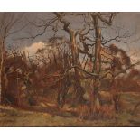 ENGLISH SCHOOL, 20th century A study of trees