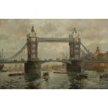 ATHANASIUS NIKOLSKY (fl. 1950-1970) A view of Tower Bridge