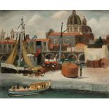 CHRISTOPHER WOOD (1901-1930) 'On the Quay'