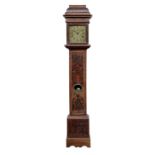 A WILLIAM AND MARY WALNUT AND FLORAL MARQUETRY LONGCASE CLOCK by Edward Bird, London