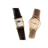 J.W. BENSON 9 CT GOLD GENTLEMAN'S WRIST WATCH