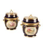 PAIR COALPORT PORCELAIN FRUIT COOLERS