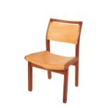 JOHN MAKEPEACE DESIGNER STAINED SYCAMORE DINING CHAIR