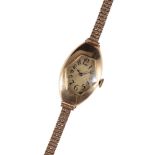 LADY'S 9CT GOLD BRACELET WATCH