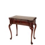 RARE GEORGE II COLONIAL COROMANDEL CARD TABLE