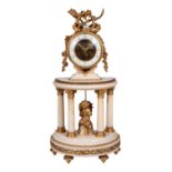 19TH CENTURY FRENCH MARBLE MANTLE CLOCK