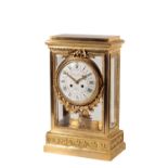 19TH CENTURY FRENCH FOUR GLASS CLOCK