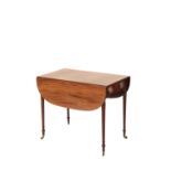 LATE REGENCY MAHOGANY PEMBROKE TABLE