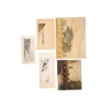 WILL PYE (fl. 1880-1921) A small folio of unframed works