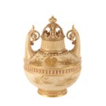 ROYAL WORCESTER PORCELAIN COVERED POTPOURRI